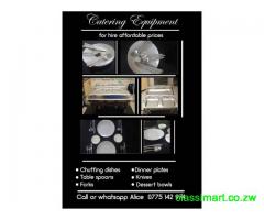 Catering equipment for hire